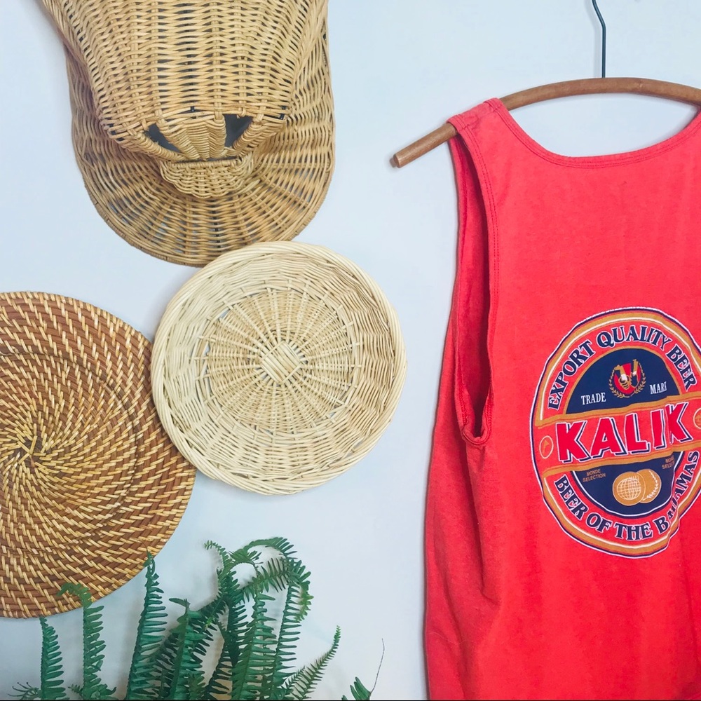 VTG vsco Bahamas Beer Graphic Oversized Tank - Picture 4 of 5